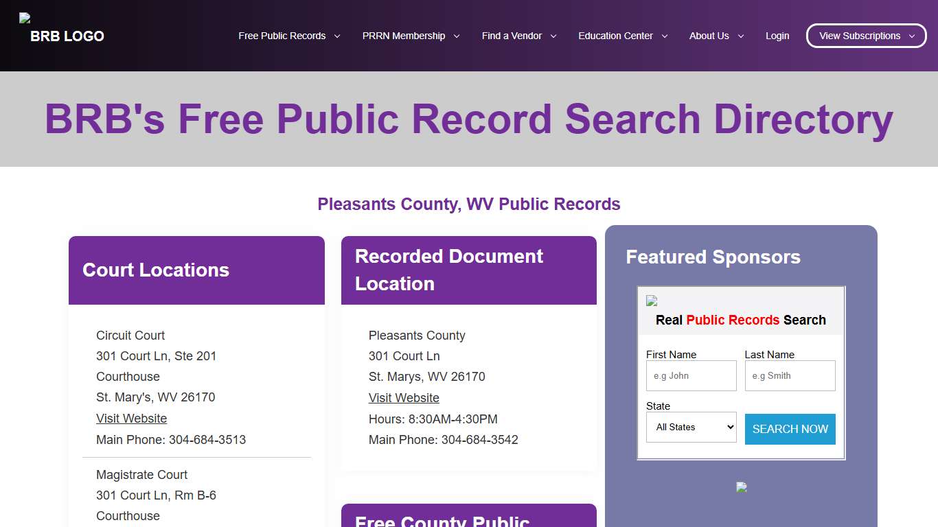 Free Sites County | BRB