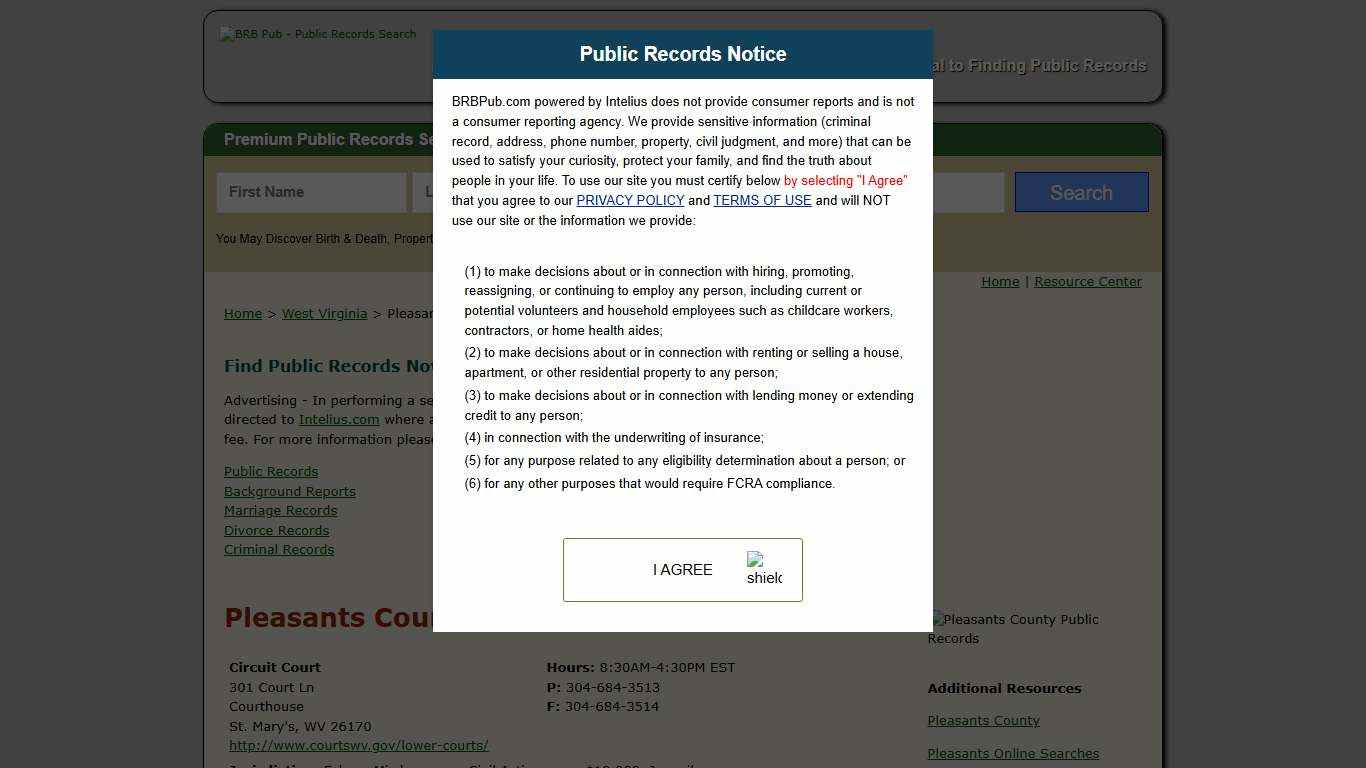 Pleasants County Public Records | Search West Virginia Government Databases